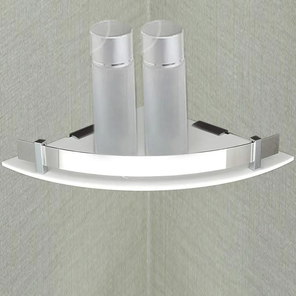 0695 Multi Purpose Corner Wall Mount Shelf - 10 x 10 Inch  (H-101)
