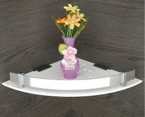 0695 Multi Purpose Corner Wall Mount Shelf - 10 x 10 Inch  (H-101)