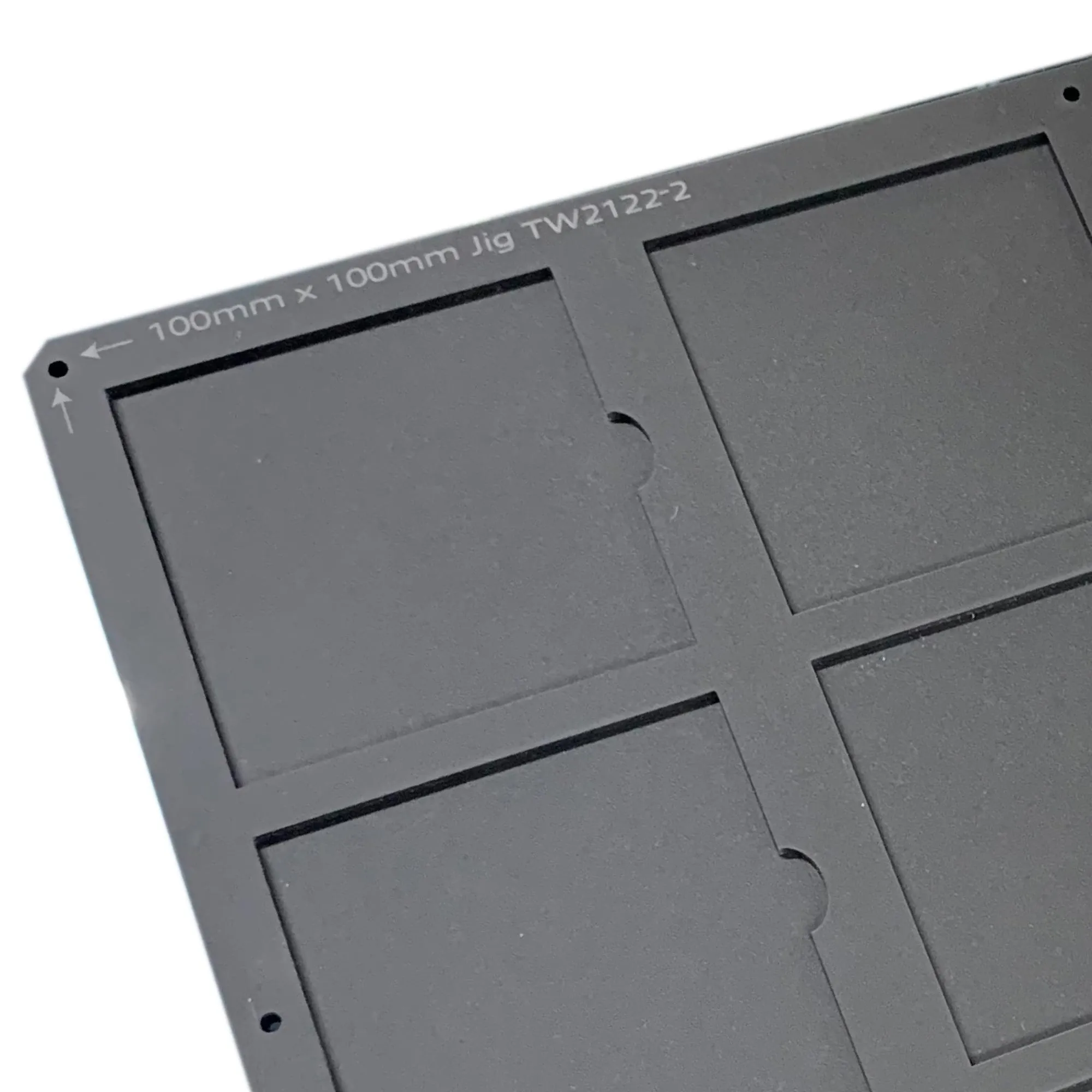 100mm / 10cm Square Printing Jig for A4 Flatbed Printers