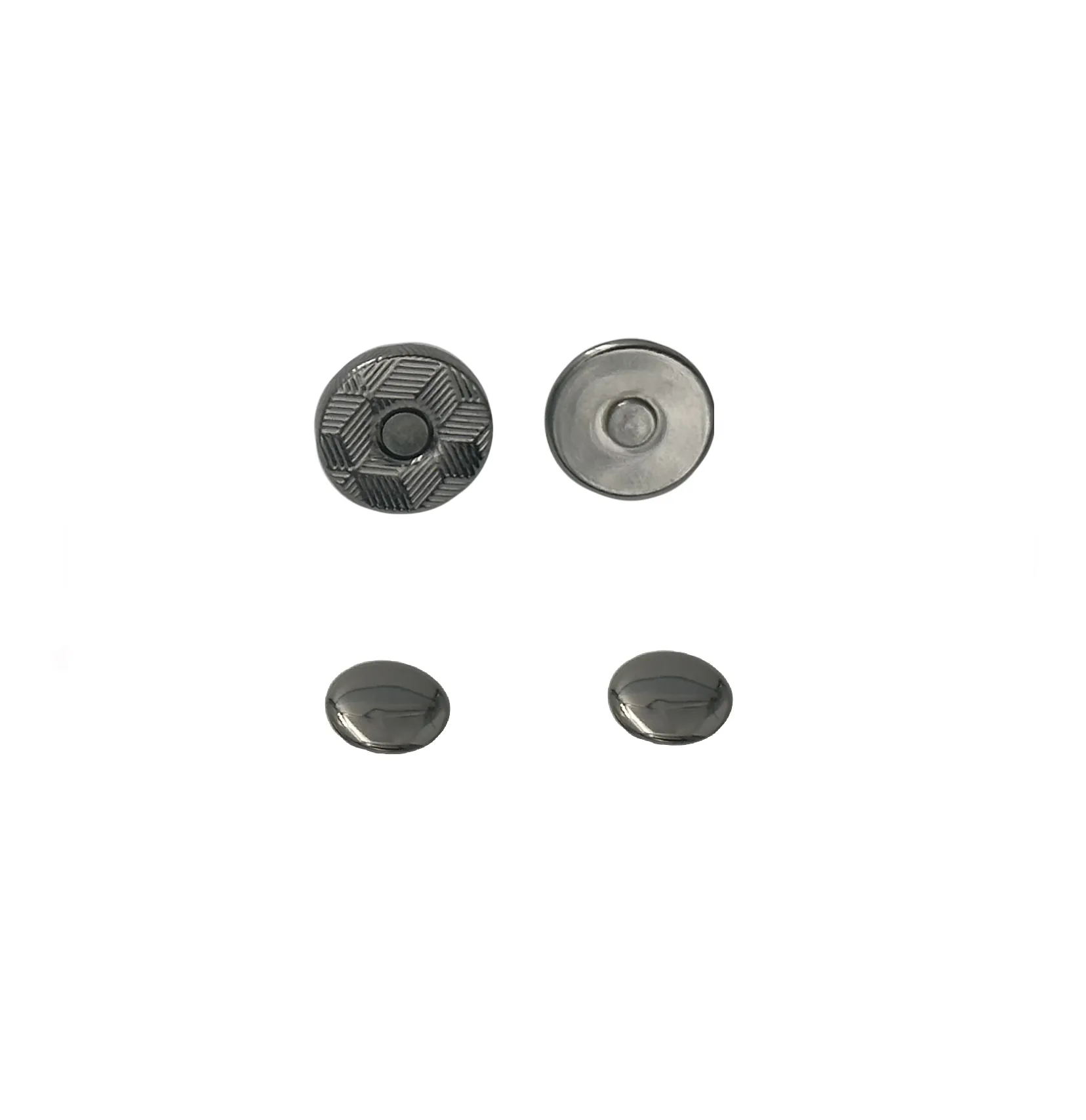 10x2mm Double Rivet Magnetic Snaps (50-sets)