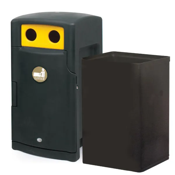 110 Litre External Bottle & Can Recycling Bin