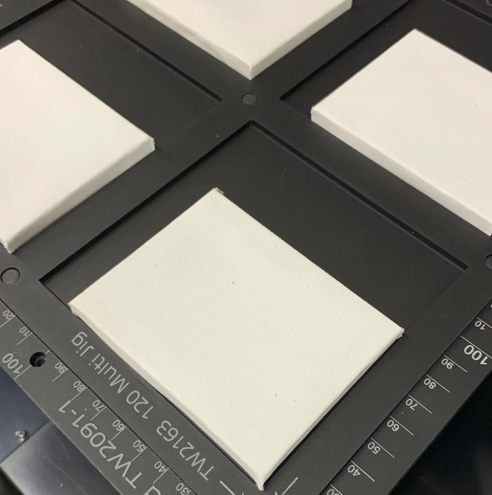 120mm / 12cm Square Printing Jig for Mimaki UJF-7151 Flatbed Printer (xx Spaces)