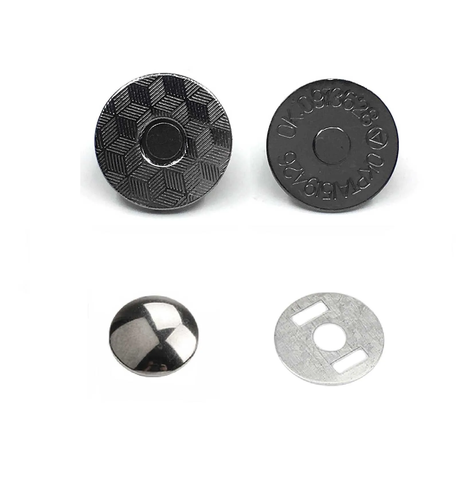 14x2mm Single Rivet Magnetic Snaps (50-sets)