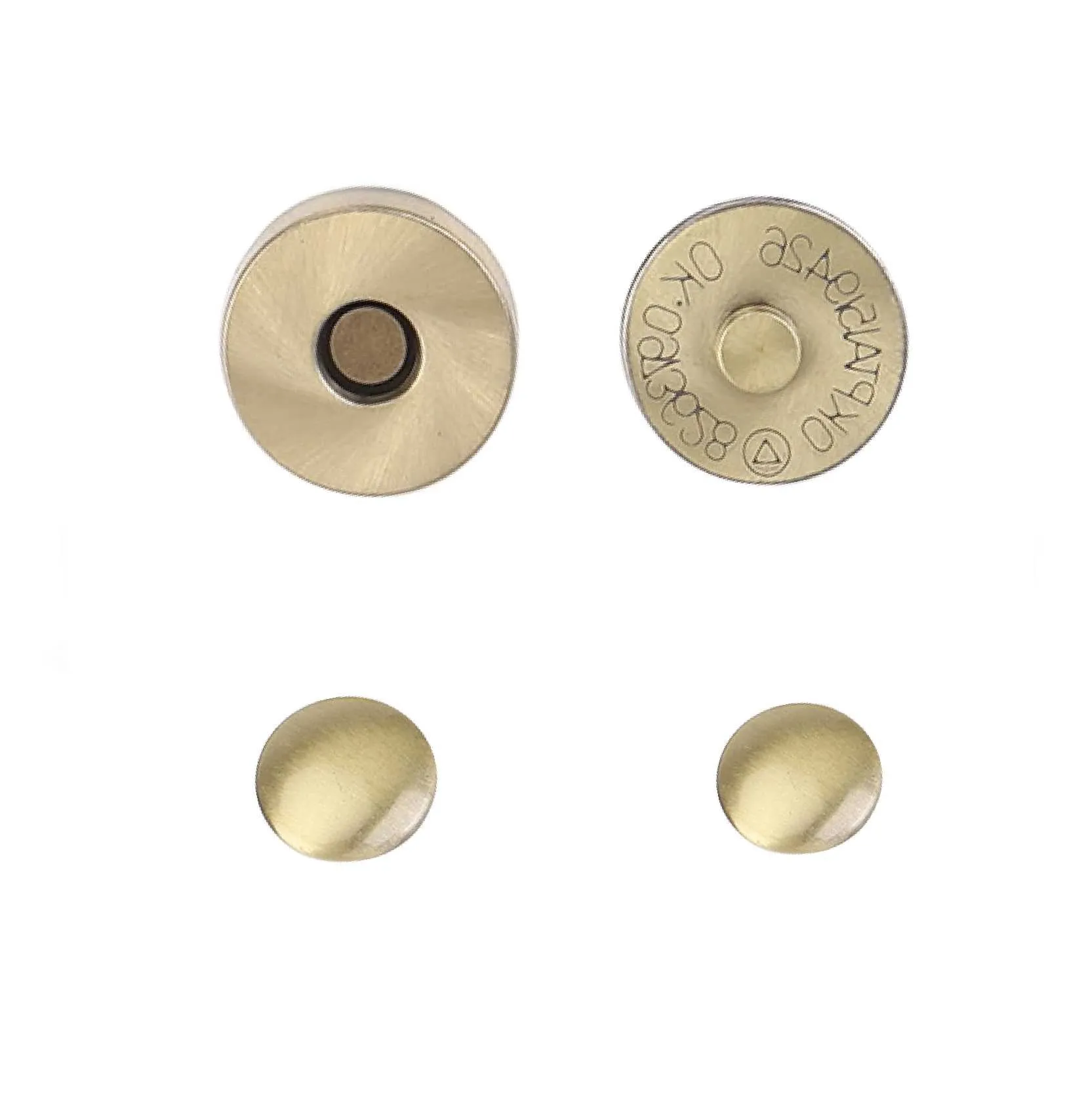 14x3.5mm Double Rivet Magnetic Snaps (50-sets)
