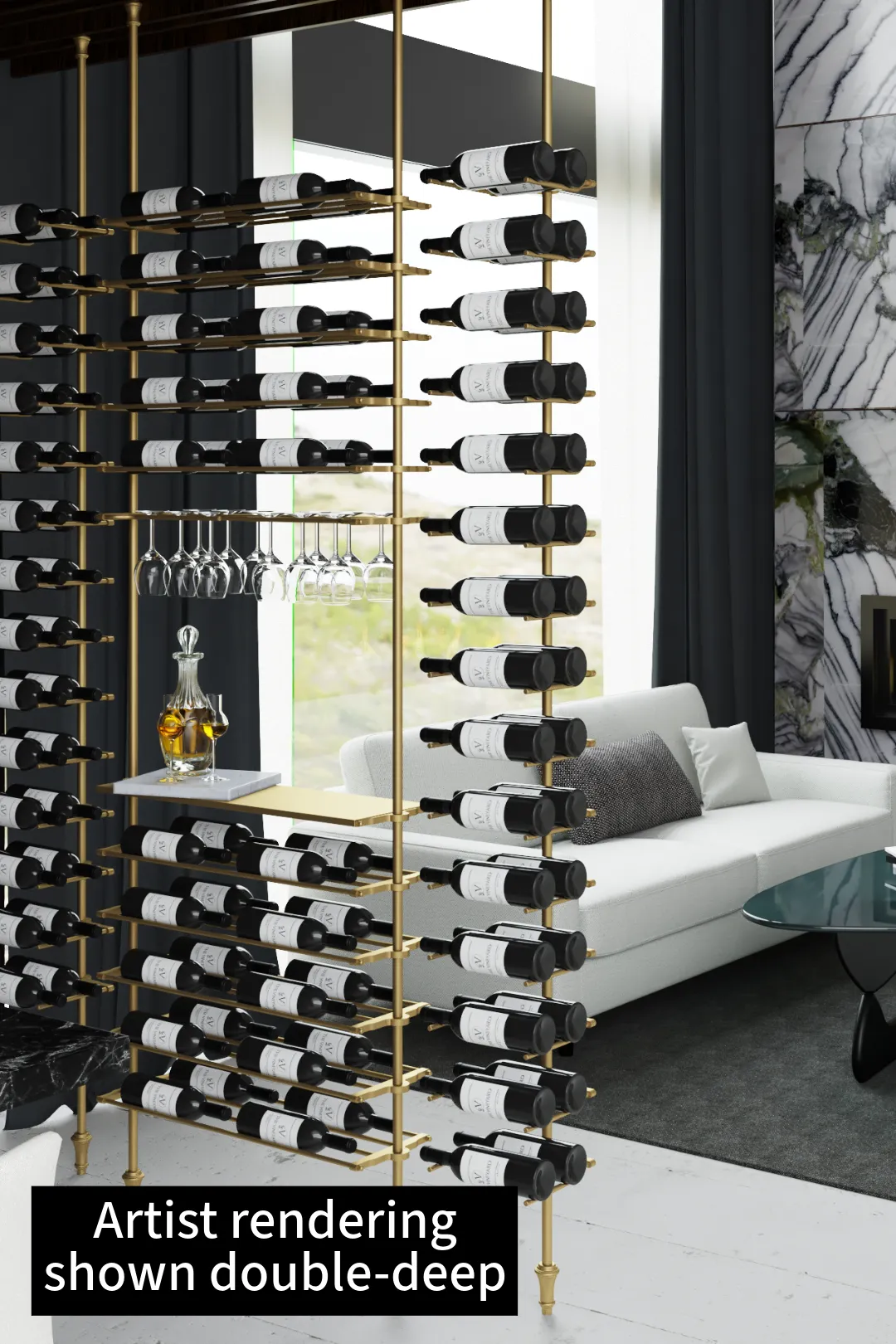 150-Bottle Lazio Wine Wall