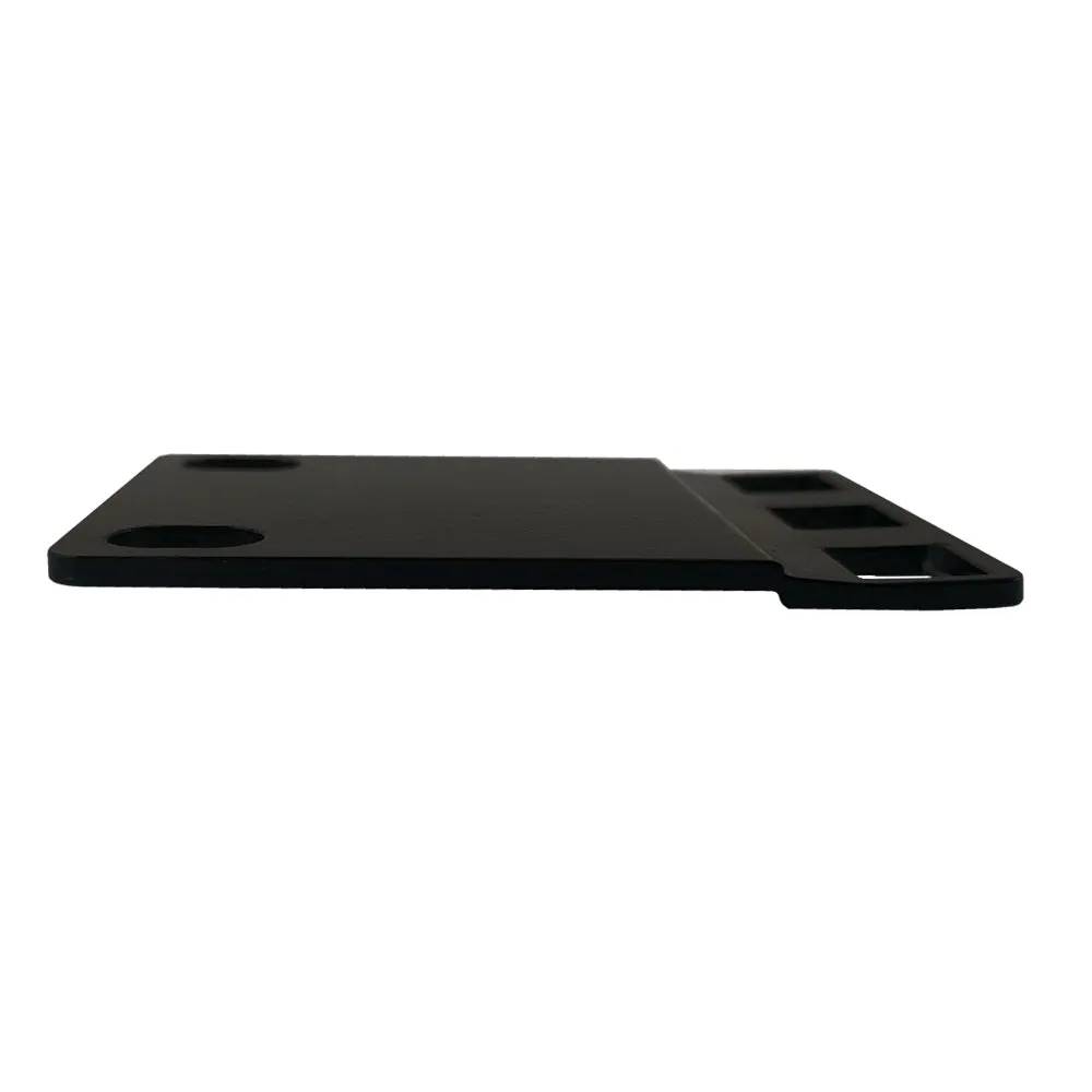 1U 23 inches to 19 inches Reducer Panel Adapter, Square Hole - Black (Pair)