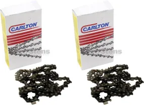 2 Pack Stens 090-572 Chain Pre-Cut Loop 72 DL 3/8" .063 S-Chisel Standard