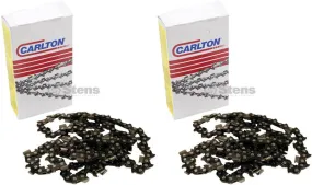 2 Pack Stens 092-572 Chain Pre-Cut Loop 72 DL 3/8" .063 Chisel Standard