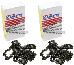 2 Pack Stens 094-362 Chain Pre-Cut Loop 62 DL 3/8" LP .050 S-Chisel Standard