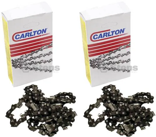2 Pack Stens 094-362 Chain Pre-Cut Loop 62 DL 3/8" LP .050 S-Chisel Standard