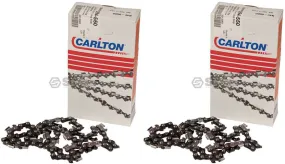 2 Pack Stens 094-550 Chain Pre-Cut Loop 50 DL 3/8" LP .043 S-Chisel Standard