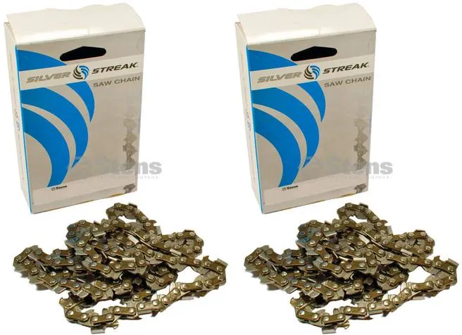 2 Pack Stens 096-3667 Chain Pre-Cut Loop 66 DL .325" .050 S-Chisel Standard
