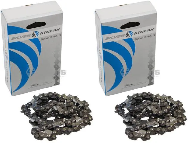 2 Pack Stens 099-3667 Chain Pre-Cut Loop 66 DL .325" .050 Chisel Standard