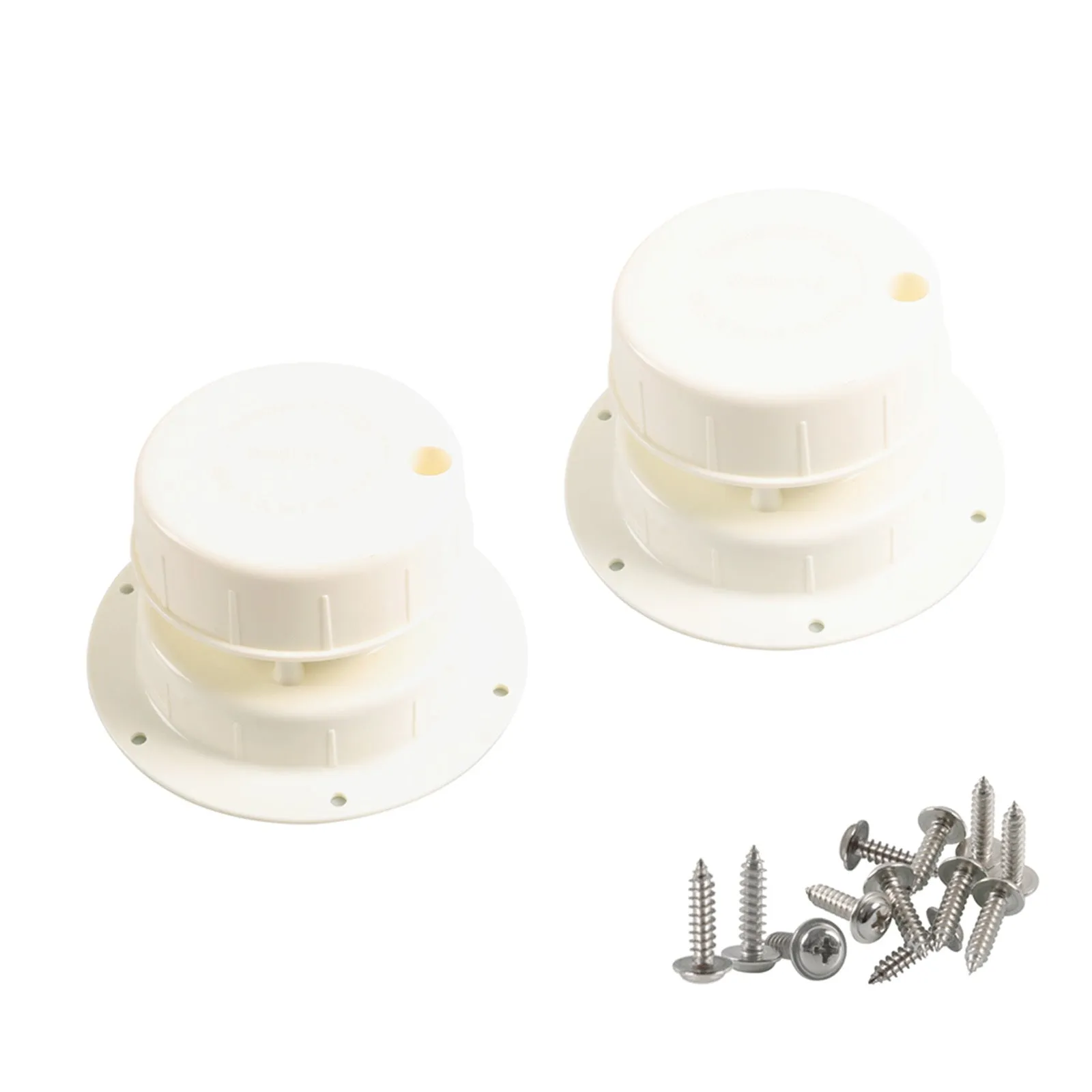 2Pcs RV Plumbing Vent Caps With Mounting Screws For 1 To 2 3/8