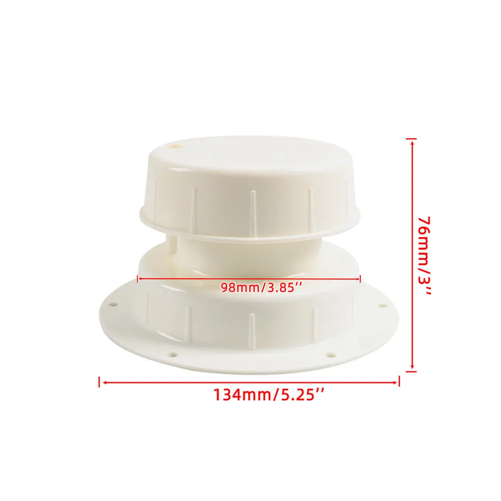 2Pcs RV Plumbing Vent Caps With Mounting Screws For 1 To 2 3/8