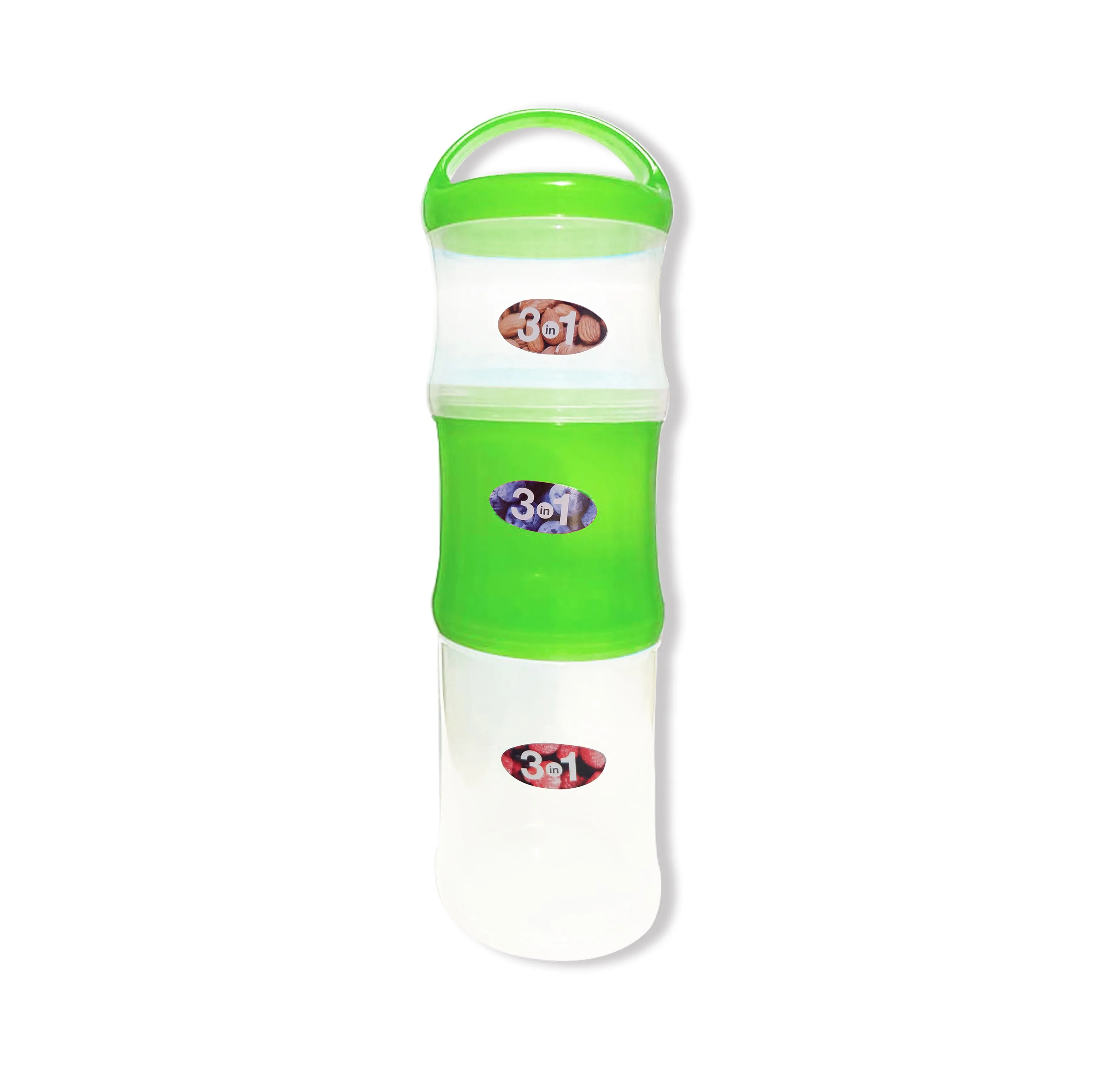 3 in 1 Portable Snack Container for On-the-Go (1pc)