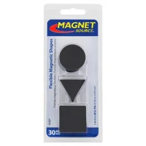30-Piece Flexible Magnetic Shapes