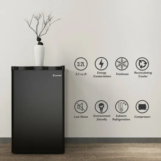 3.2 cu.ft. Mini Dorm Compact Refrigerator-Black