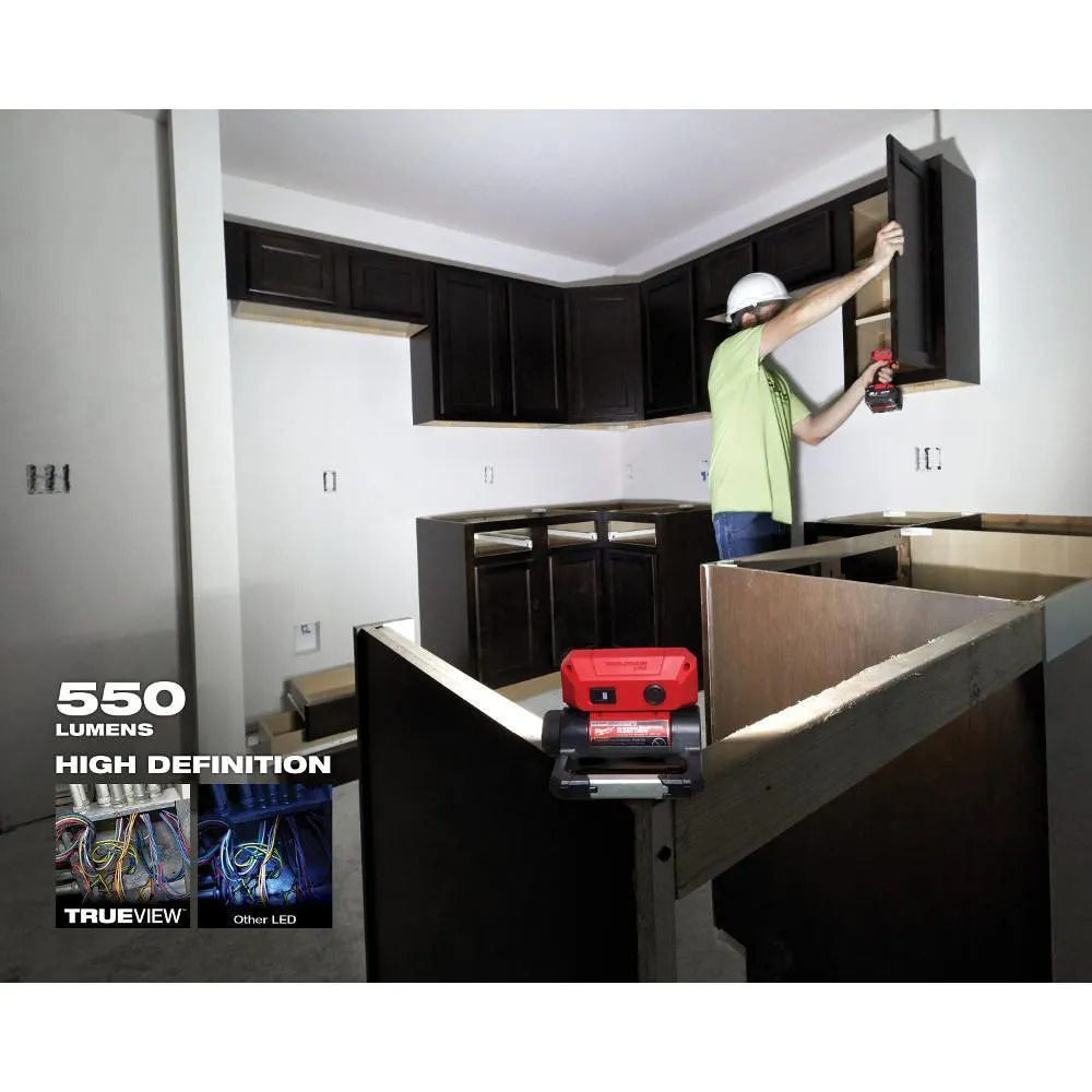 550 Lumens LED Rechargeable Pivoting Flood Light W/ Extra REDLITHIUM USB Battery
