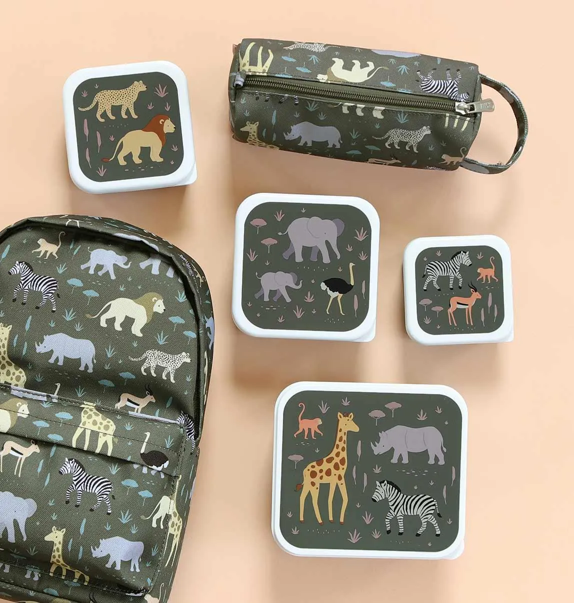 A Lovely Little Company - Lunch & Snack Box Set: Savanna