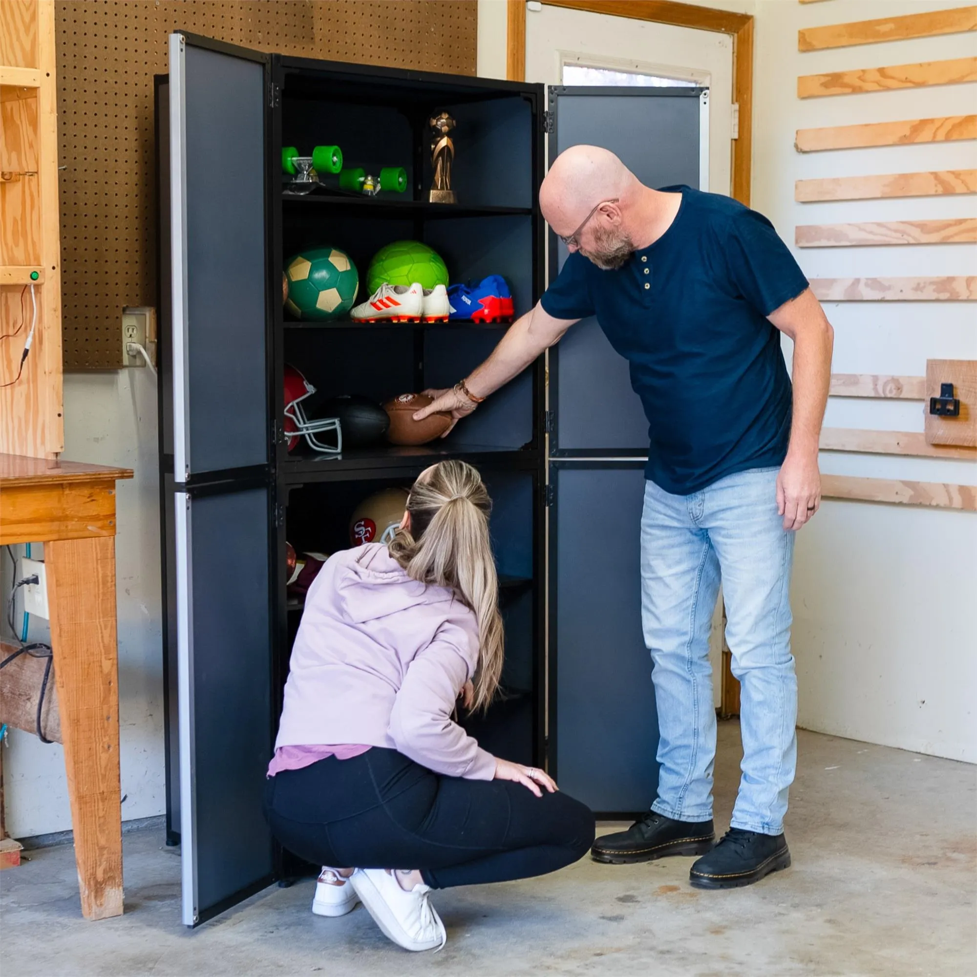 Aluminum Garage Freestanding Cabinet