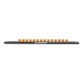 Apex Tool Group 1/2" Drive Magnetic Socket Rail Includes 14 Clips, 83128