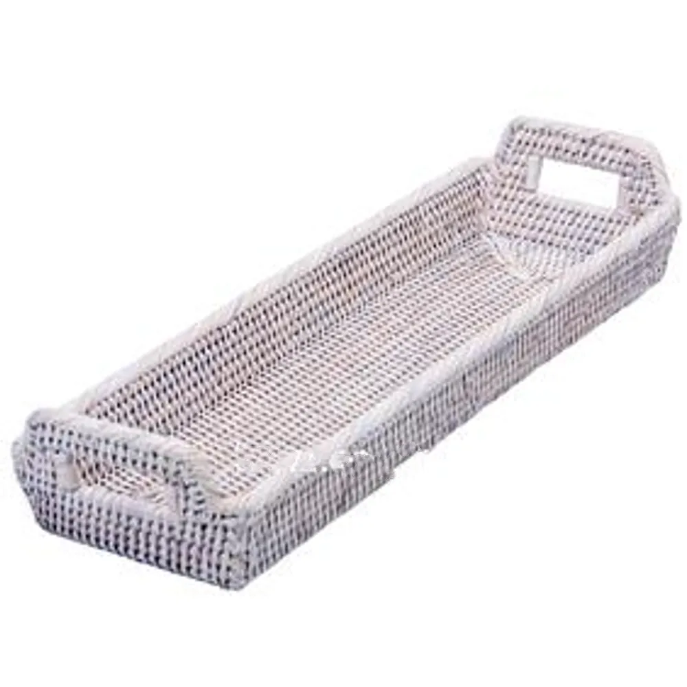 Artisan Weave Long Handled Rattan Tray 53cm