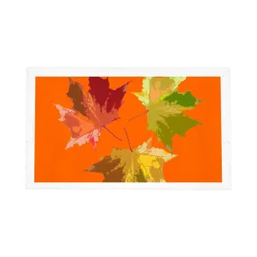 Autumn Leaves Orange Acrylic Vanity Tray 12.25X7.75