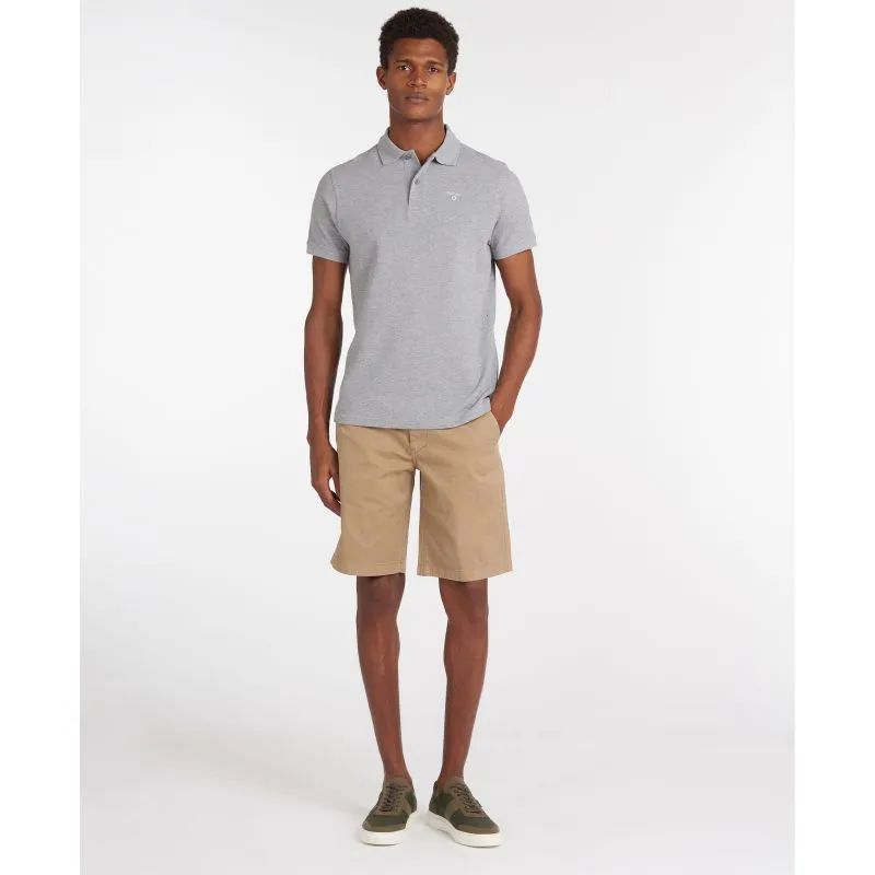 Barbour Sports Polo Mens Shirt - Grey Marl