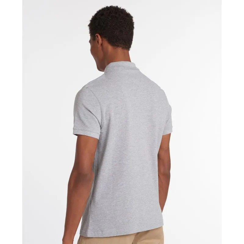 Barbour Sports Polo Mens Shirt - Grey Marl