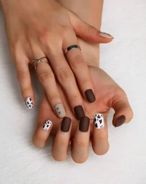 Beauty - Nails - short - browns