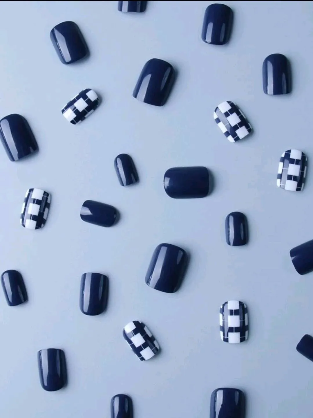 Beauty - Nails - short - navy blue