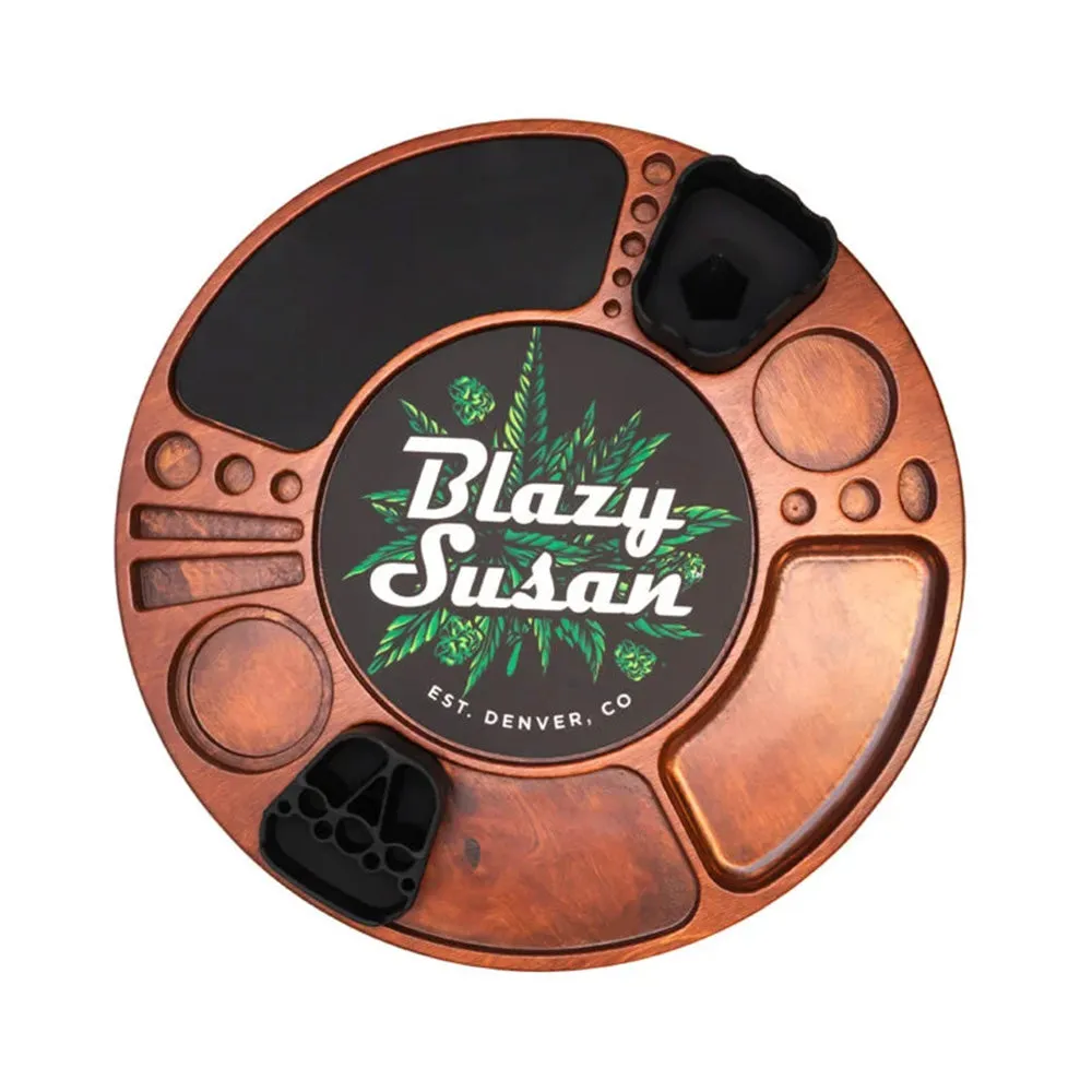 Blazy Susan Spinning Rolling Tray - 5 Piece Set