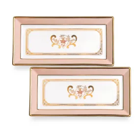 Blush of Fuchsia - Set of 2 Trays