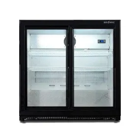Bromic Back Bar Fridge Sliding Doors 190 Litre - BB0200GDS-NR