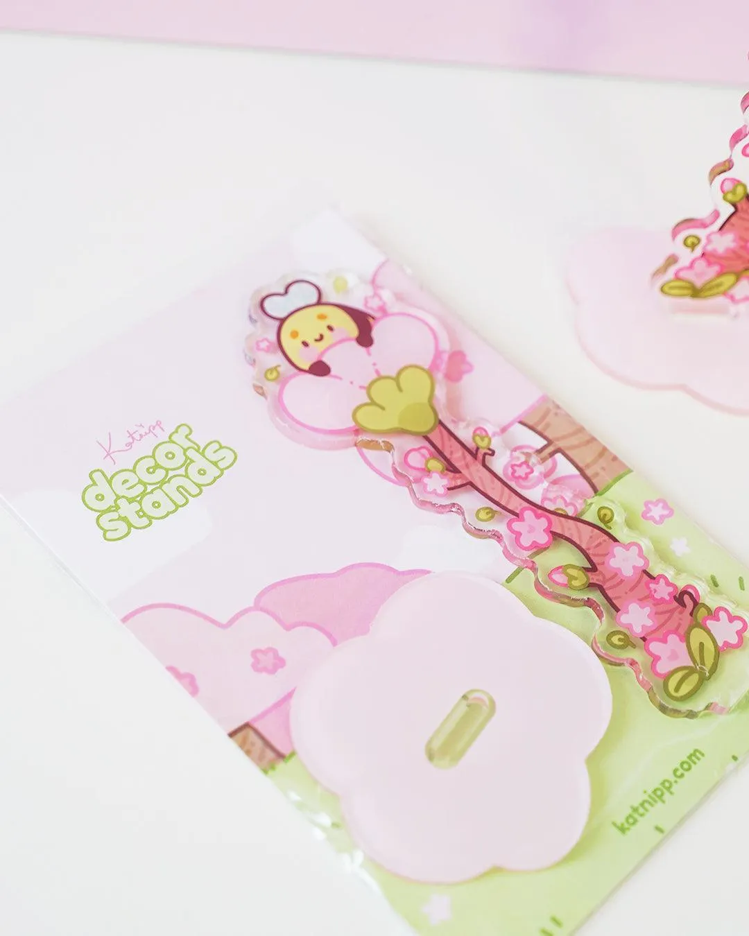 Bumblebutt Sakura Washi Tape Stand | Whimsical Desk Decor | Acrylic Washi Storage Tower