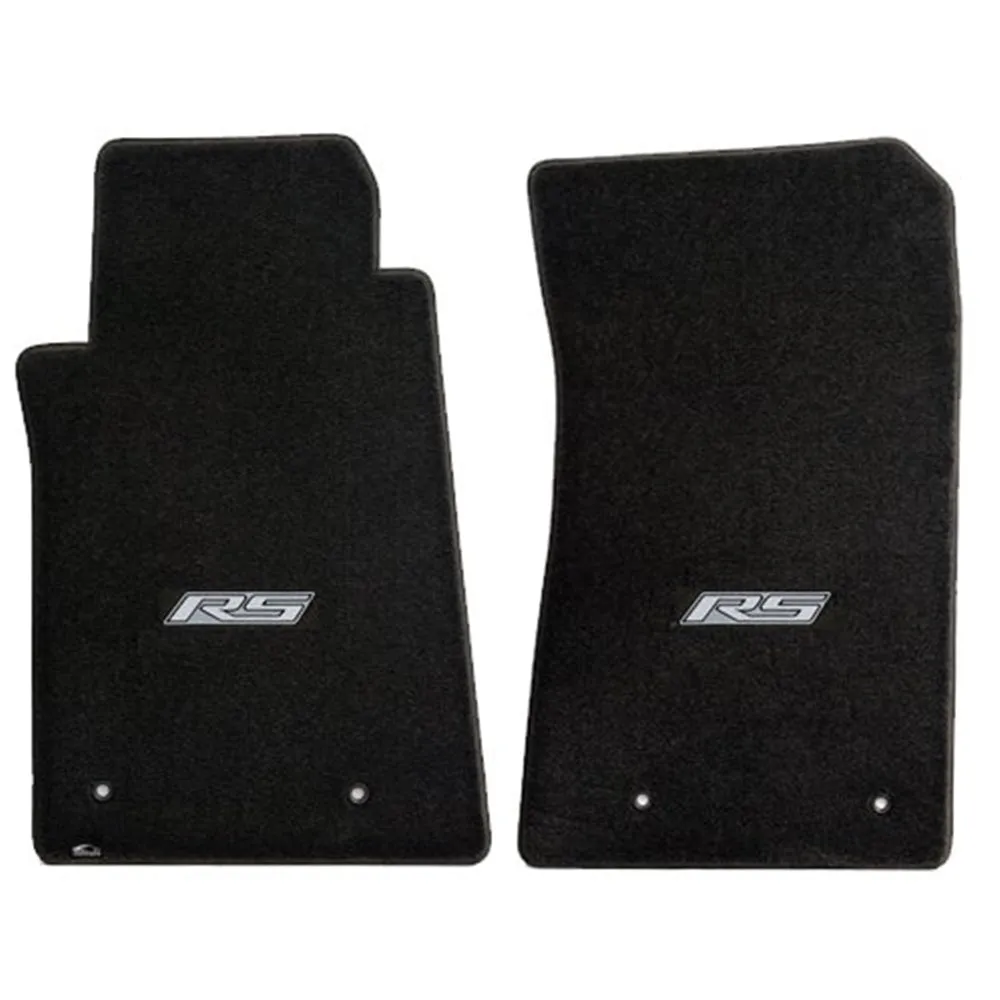 Camaro RS Floor Mats 2 Pc. Set (Silver Logo)