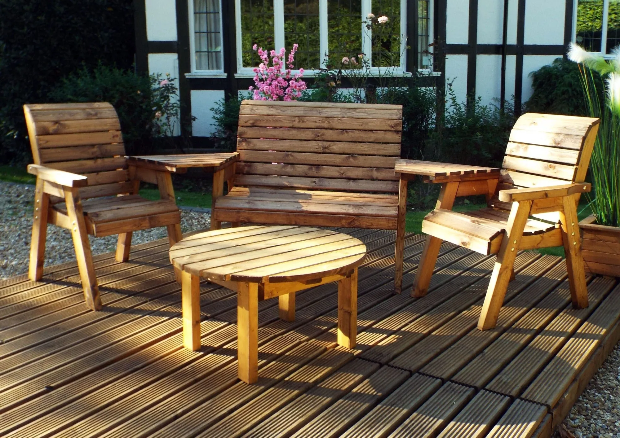 Charles Taylor Four Seater Multi Set with Circular Coffee Table