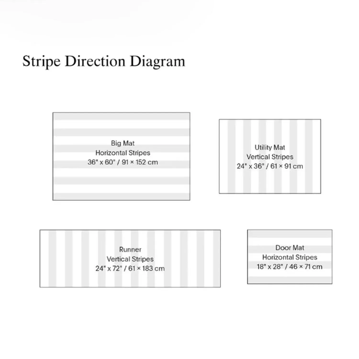 chilewich | large doormat 61x91cm (24x36") | bold stripe multi