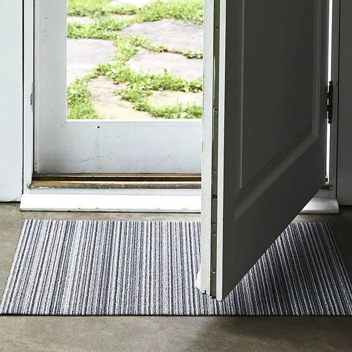 Chilewich Shag Skinny Stripe Floormat Shadow
