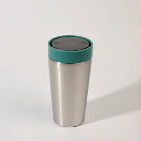 Circular Design 12oz Stainless Steel Travel Mug - Spot Colour