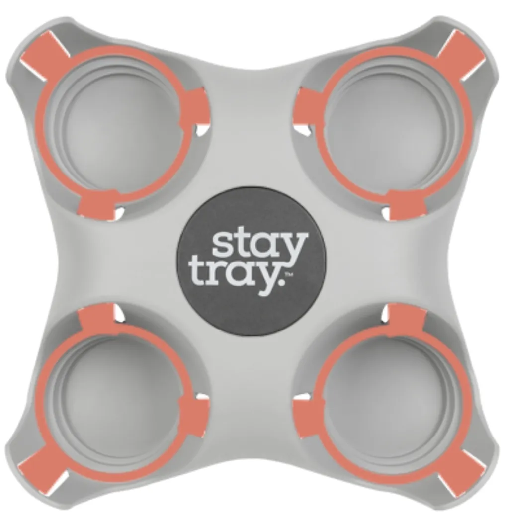Classic Stay tray 4 Cup Reusable Drinks Tray