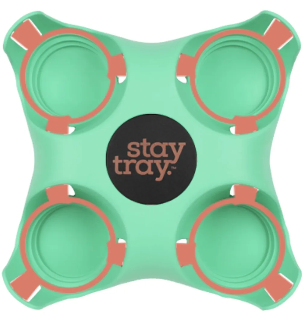 Classic Stay tray 4 Cup Reusable Drinks Tray