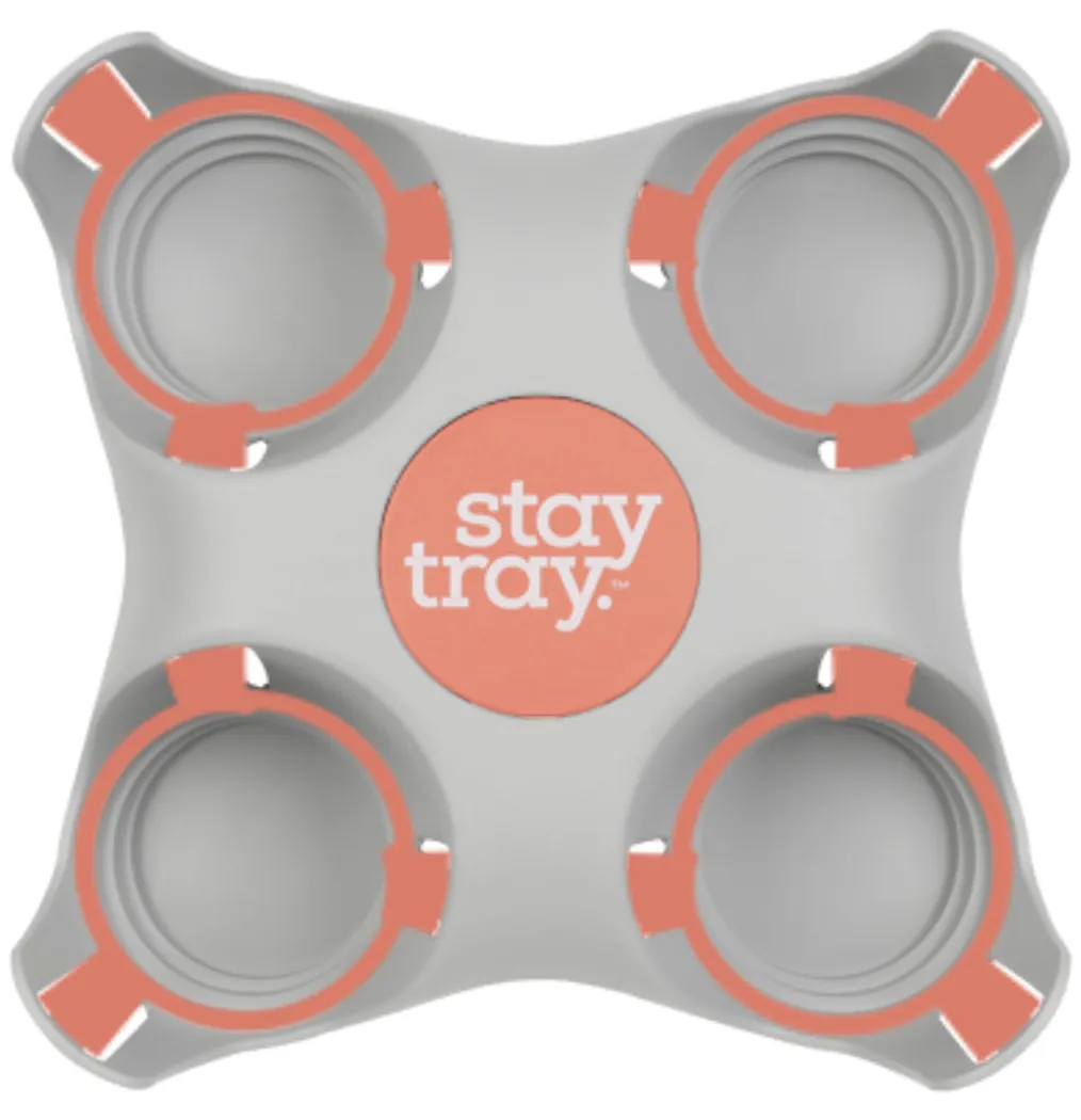 Classic Stay tray 4 Cup Reusable Drinks Tray