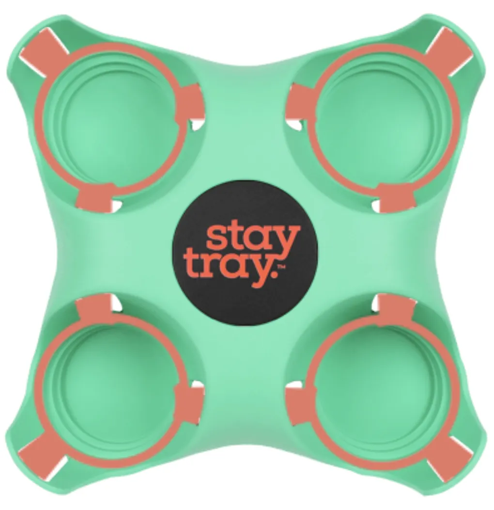 Classic Stay tray 4 Cup Reusable Drinks Tray