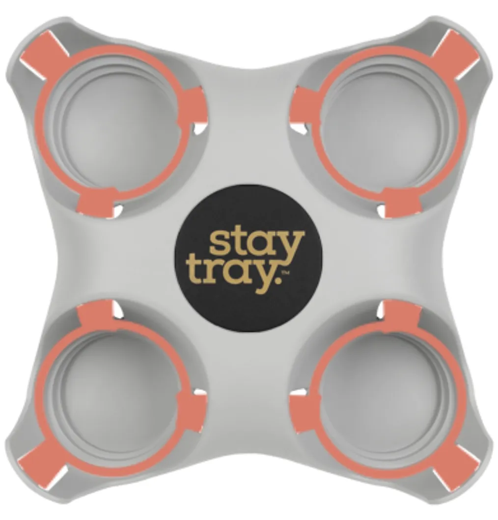 Classic Stay tray 4 Cup Reusable Drinks Tray