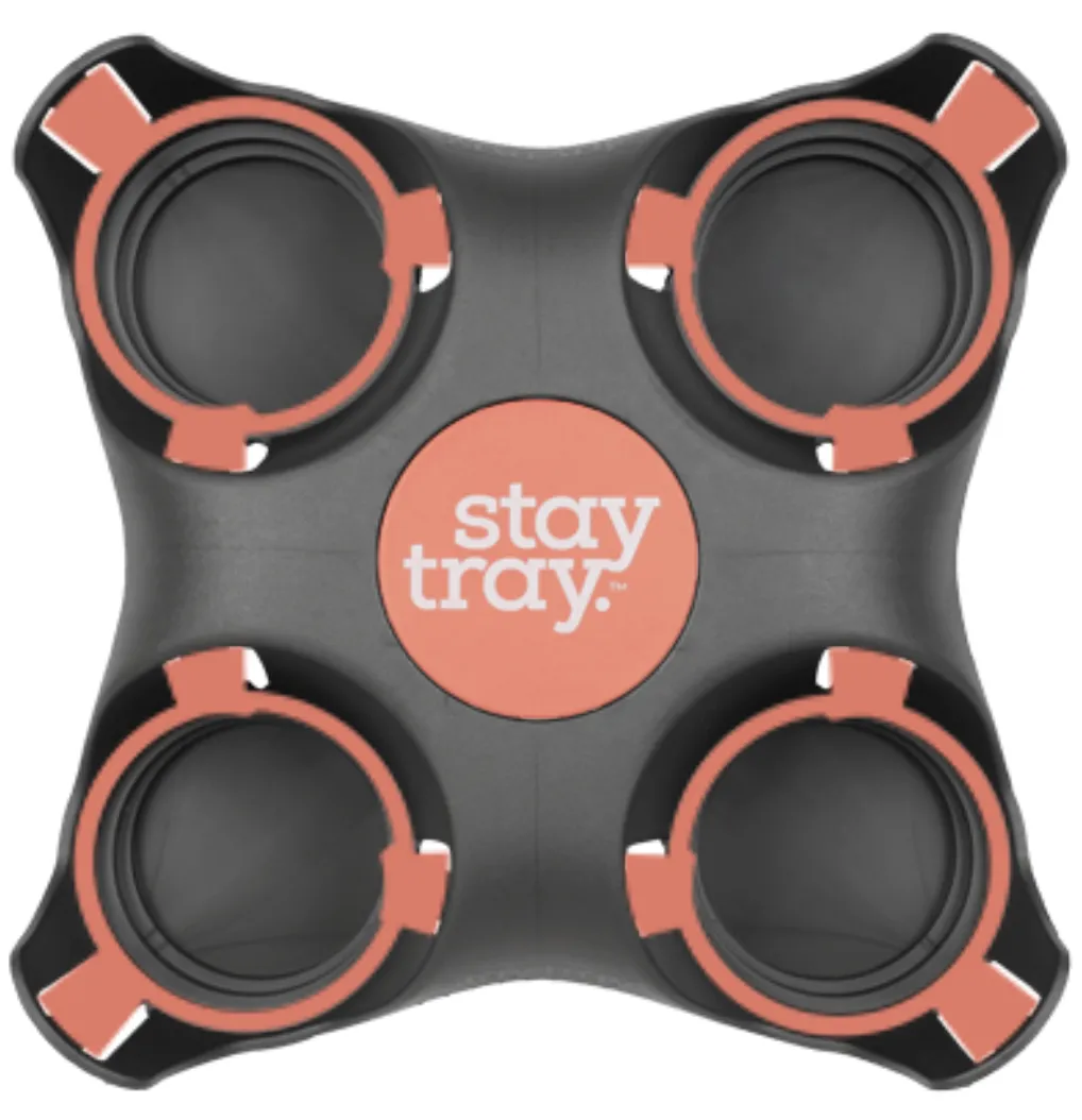Classic Stay tray 4 Cup Reusable Drinks Tray