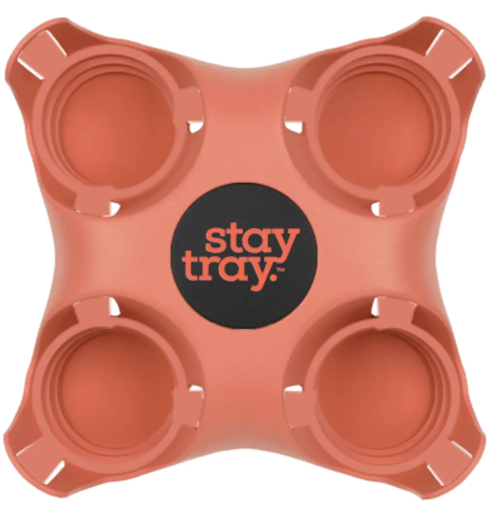 Classic Stay tray 4 Cup Reusable Drinks Tray