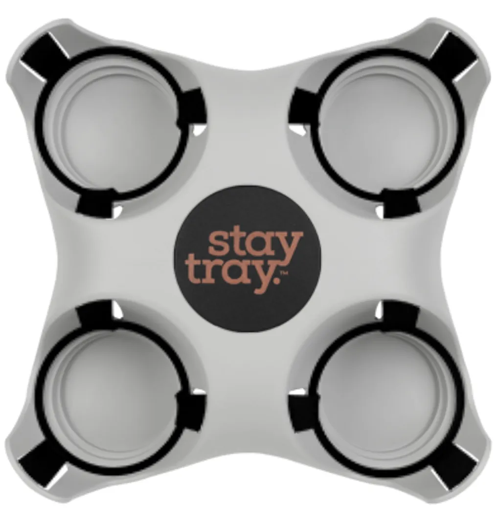 Classic Stay tray 4 Cup Reusable Drinks Tray