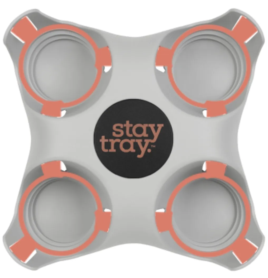 Classic Stay tray 4 Cup Reusable Drinks Tray
